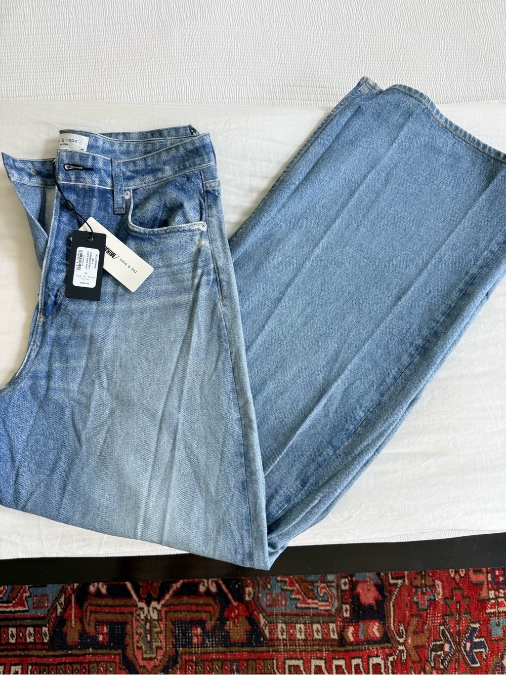 Rag and Bone Miramar Terry Sofie Wide Leg Pants Terry “sweatpants/terry jeans - Picture 5 of 6